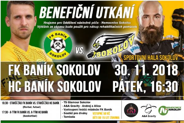 Sokolov: V pátek sehrají fotbalisté benefiční utkání proti hokejistům