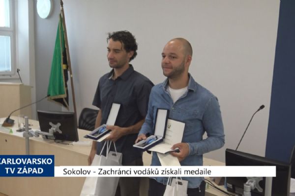 Sokolov: Zachránci vodáků získali medaile (TV Západ) Sokolov: Zachránci vodáků získali medaile (TV Západ)