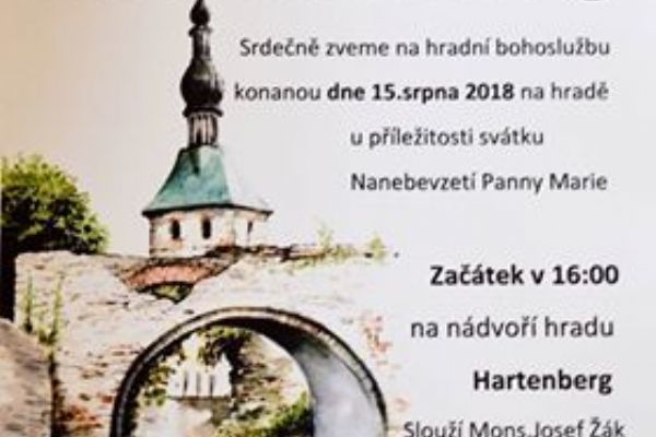Sokolovsko: Na hradě Hartenberg se bude konat Mše svatá