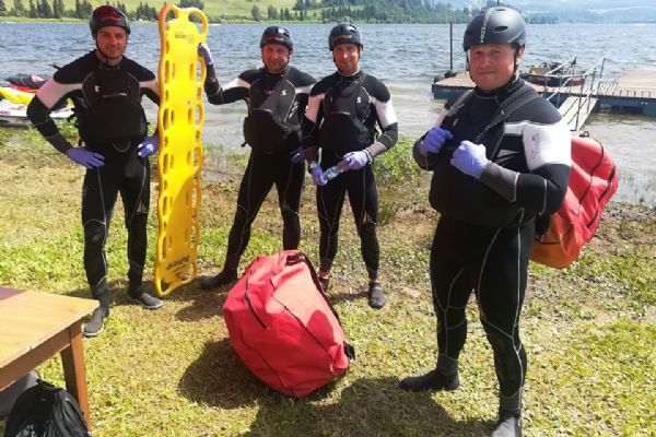 Tým vodních záchranářů ze stanice Cheb se na soutěži v Polsku vůbec neztratil