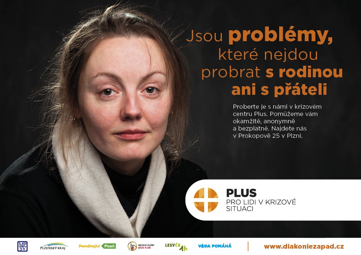 Krizové centrum Plus spustilo v Plzni kampaň „Když nejbližší nestačí“
