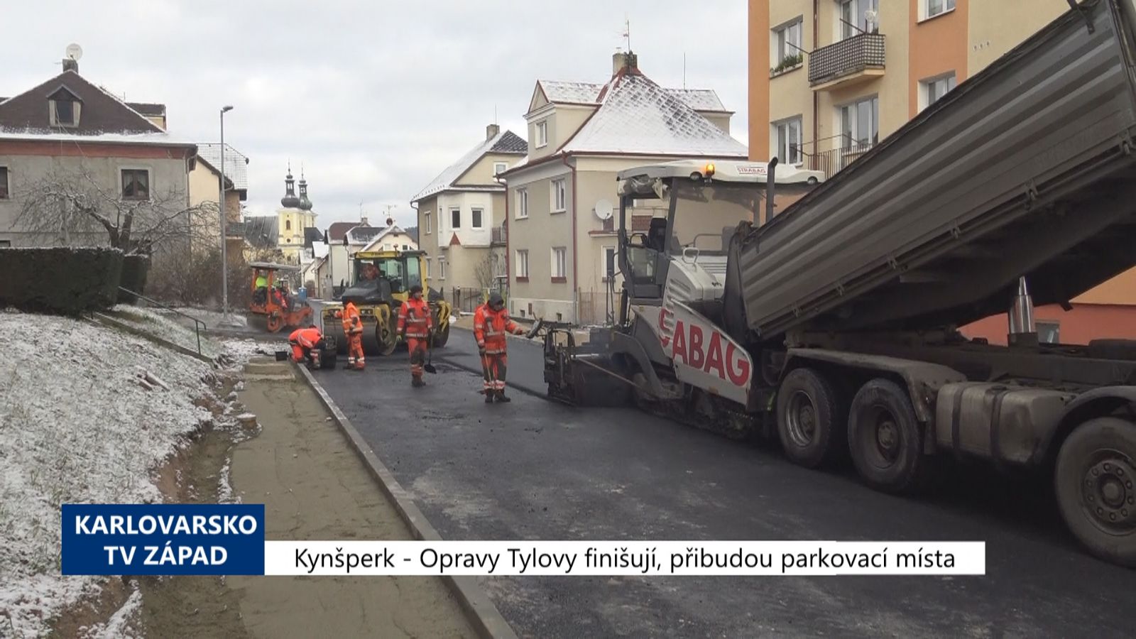 Kynšperk: Opravy Tylovy finišují, přibudou parkovací místa (TV Západ)