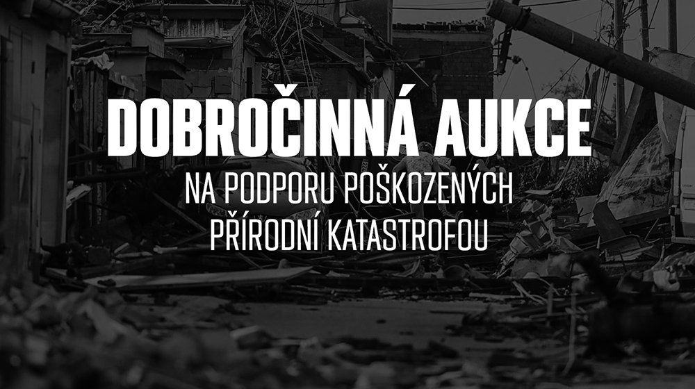 V dobročinné aukci na pomoc obětem jižní Moravy, se podařilo vybrat 410.357 korun