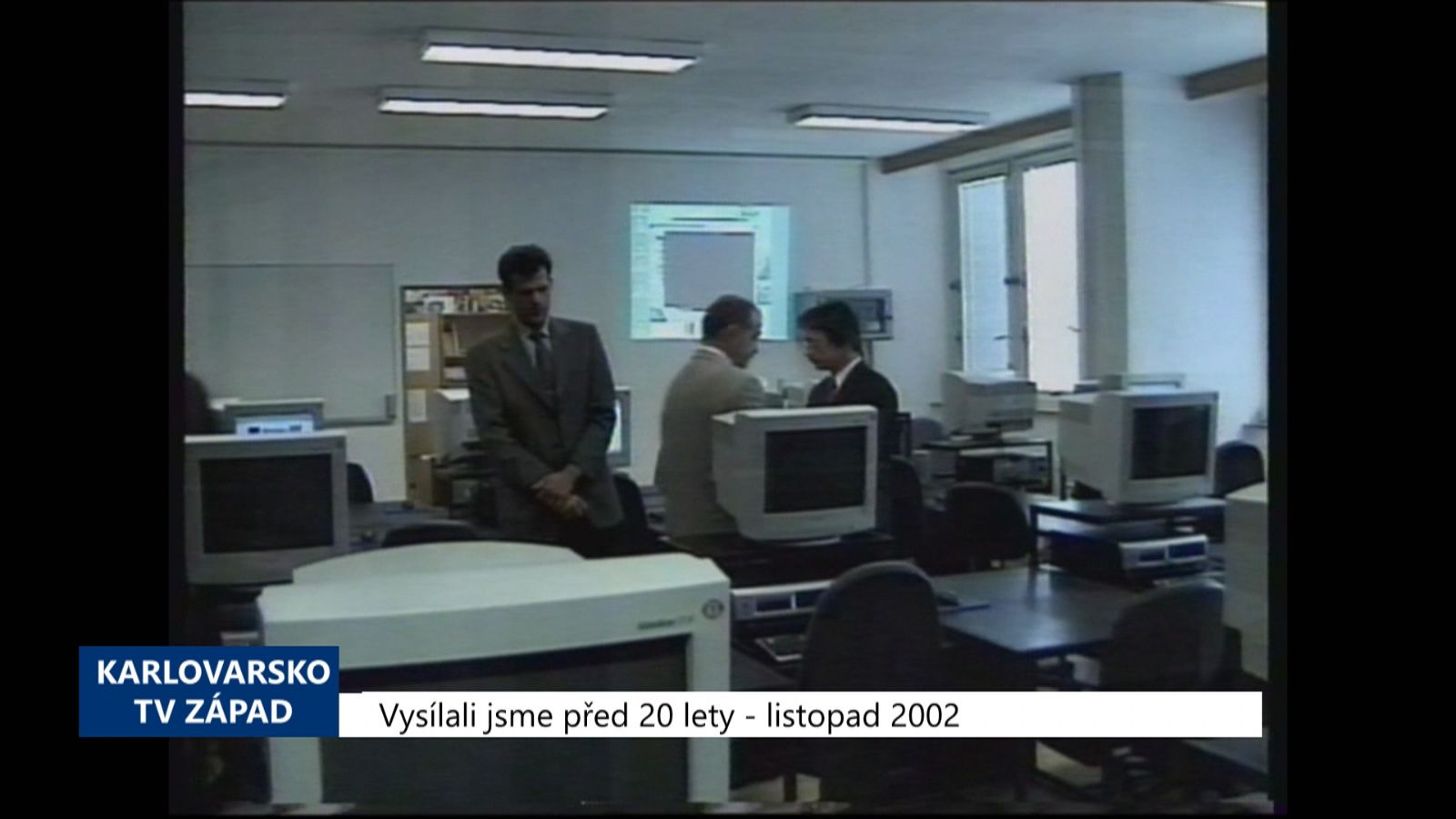 2002 – Cheb: Nová počítačová učebna vyšla na 1,3 milionu korun (TV Západ)