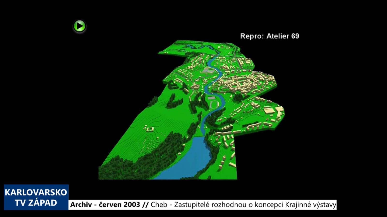 2003 – Cheb: Zastupitelé rozhodnou o koncepci Krajinné výstavy (TV Západ)