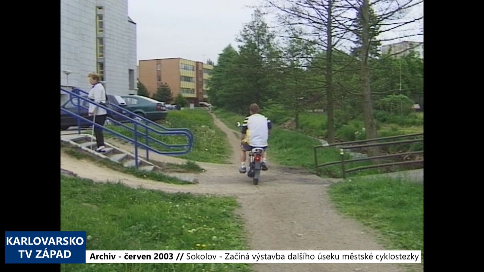2003 – Sokolov: Začíná výstavba dalšího úseku městské cyklostezky (TV Západ)