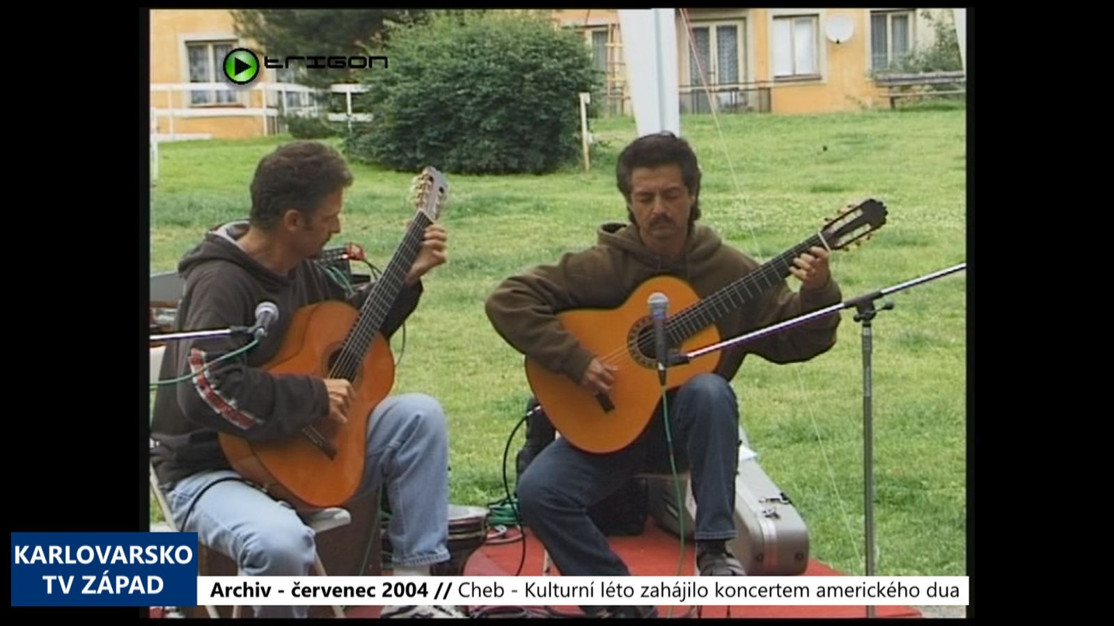2004 – Cheb: Kulturní léto zahájilo koncertem amerického dua (TV Západ)