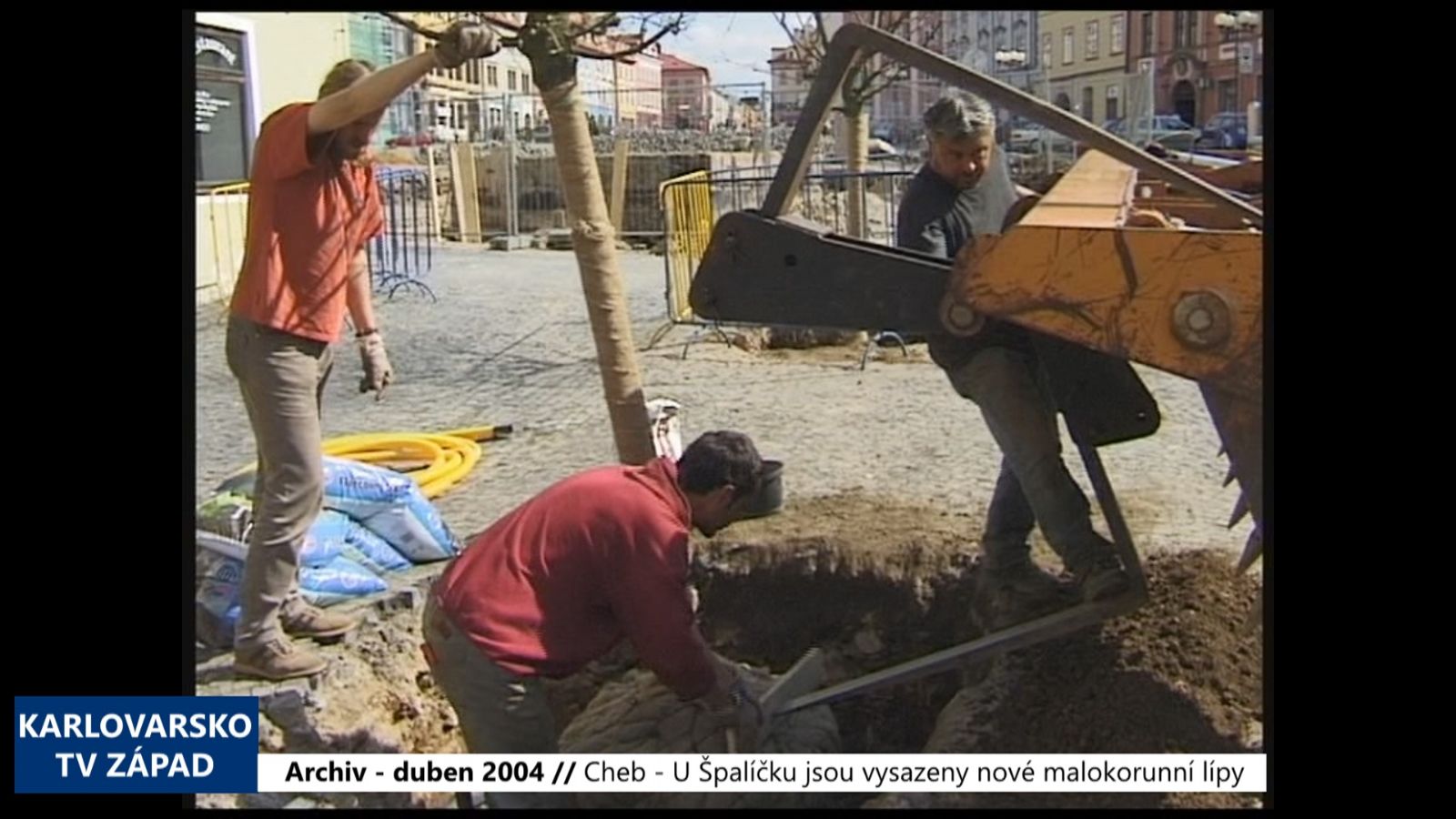 2004 – Cheb: U Špalíčku jsou vysazeny nové malokorunní lípy (TV Západ)