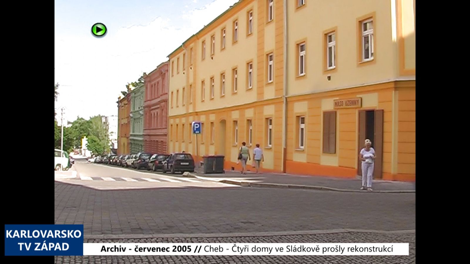 2005 – Cheb: Čtyři městské domy ve Sládkově prošly rekonstrukcí (TV Západ)