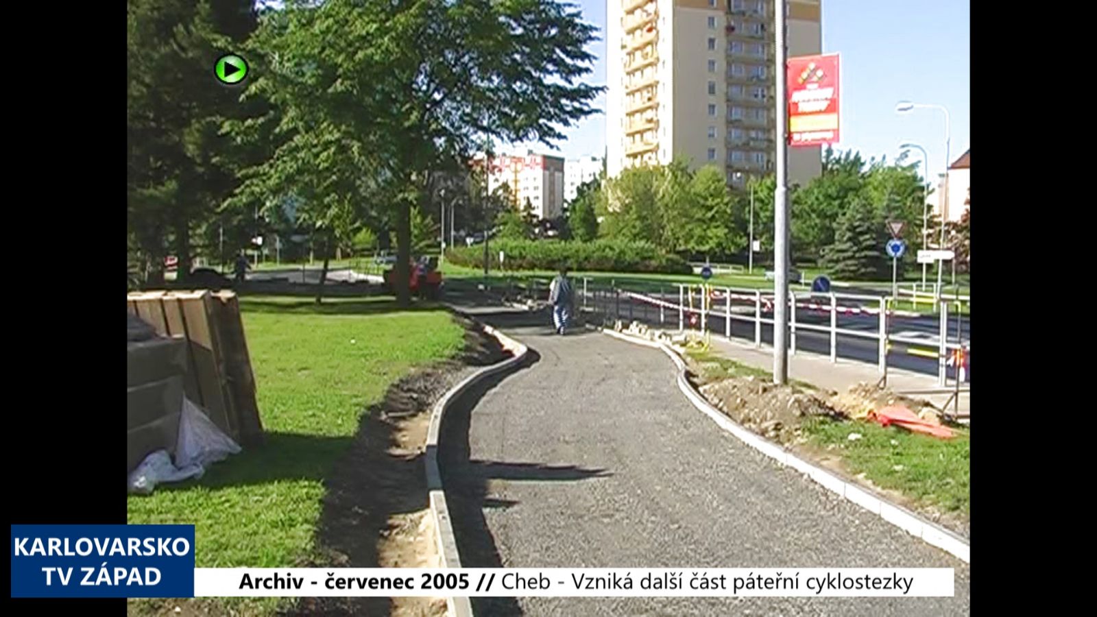 2005 – Cheb: Vzniká další část páteřní cyklostezky (TV Západ)