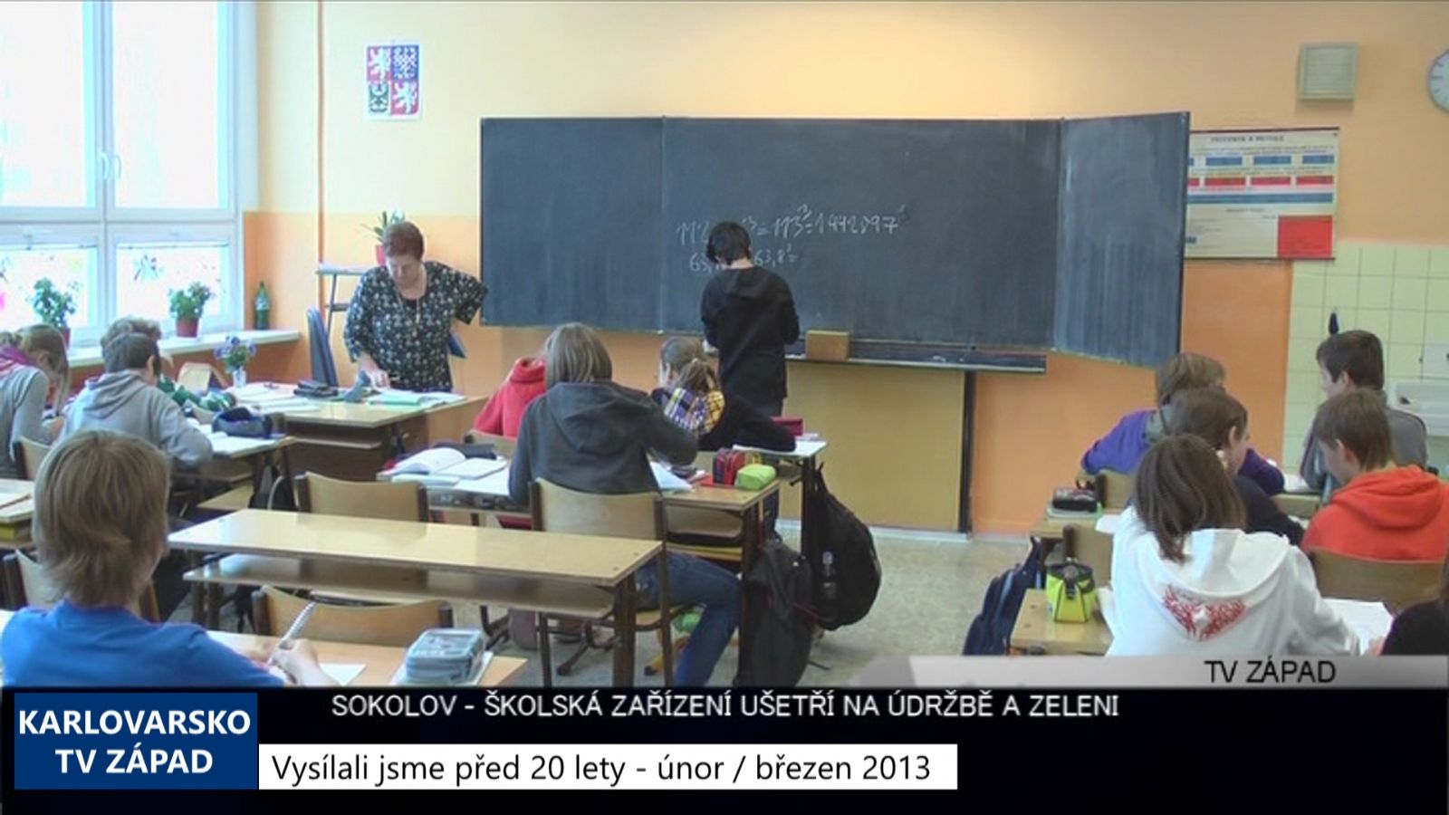 2013 – Sokolov: Školská zařízení ušetří na údržbě a zeleni (4899) (TV Západ)