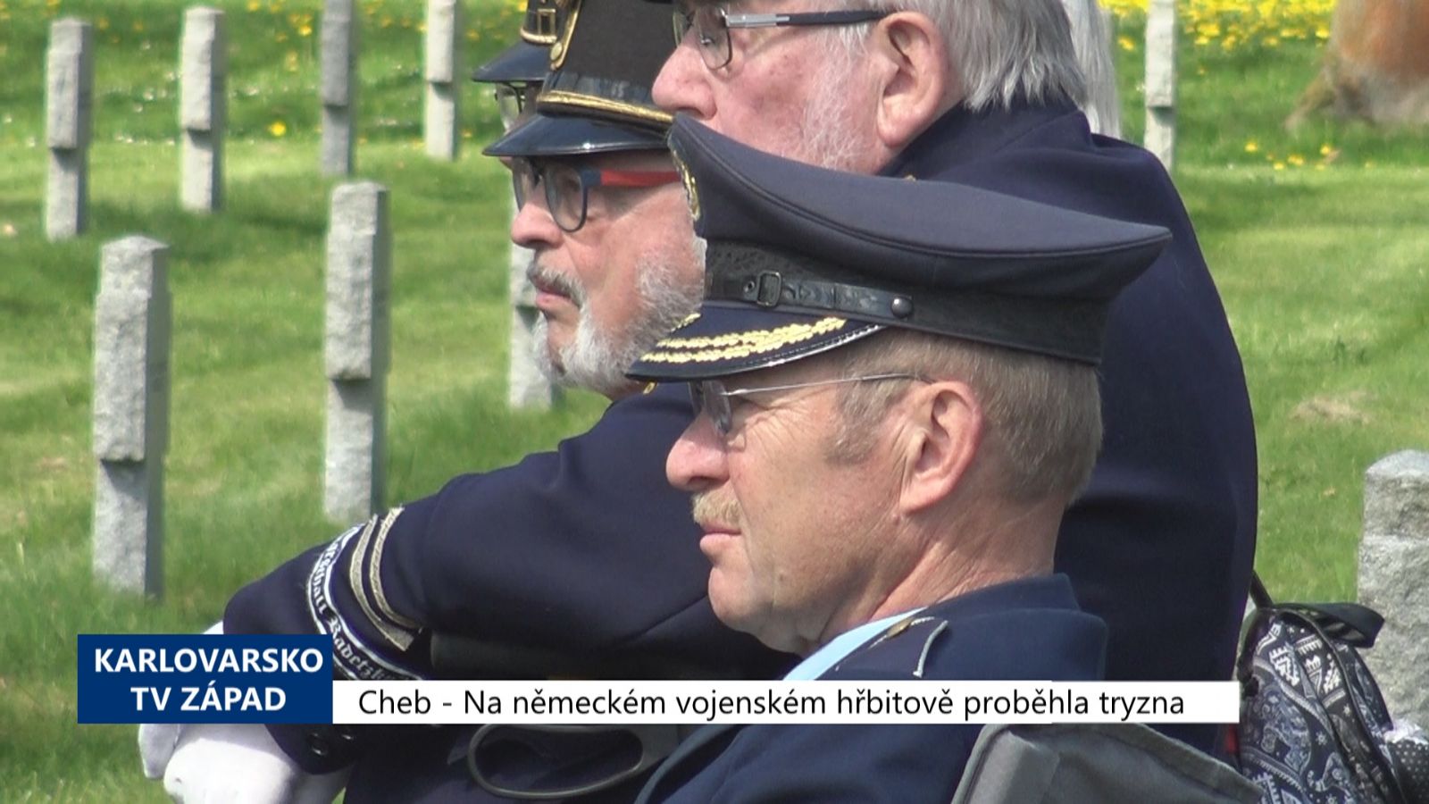 Cheb: Na německém vojenském hřbitově proběhla tryzna (TV Západ)
