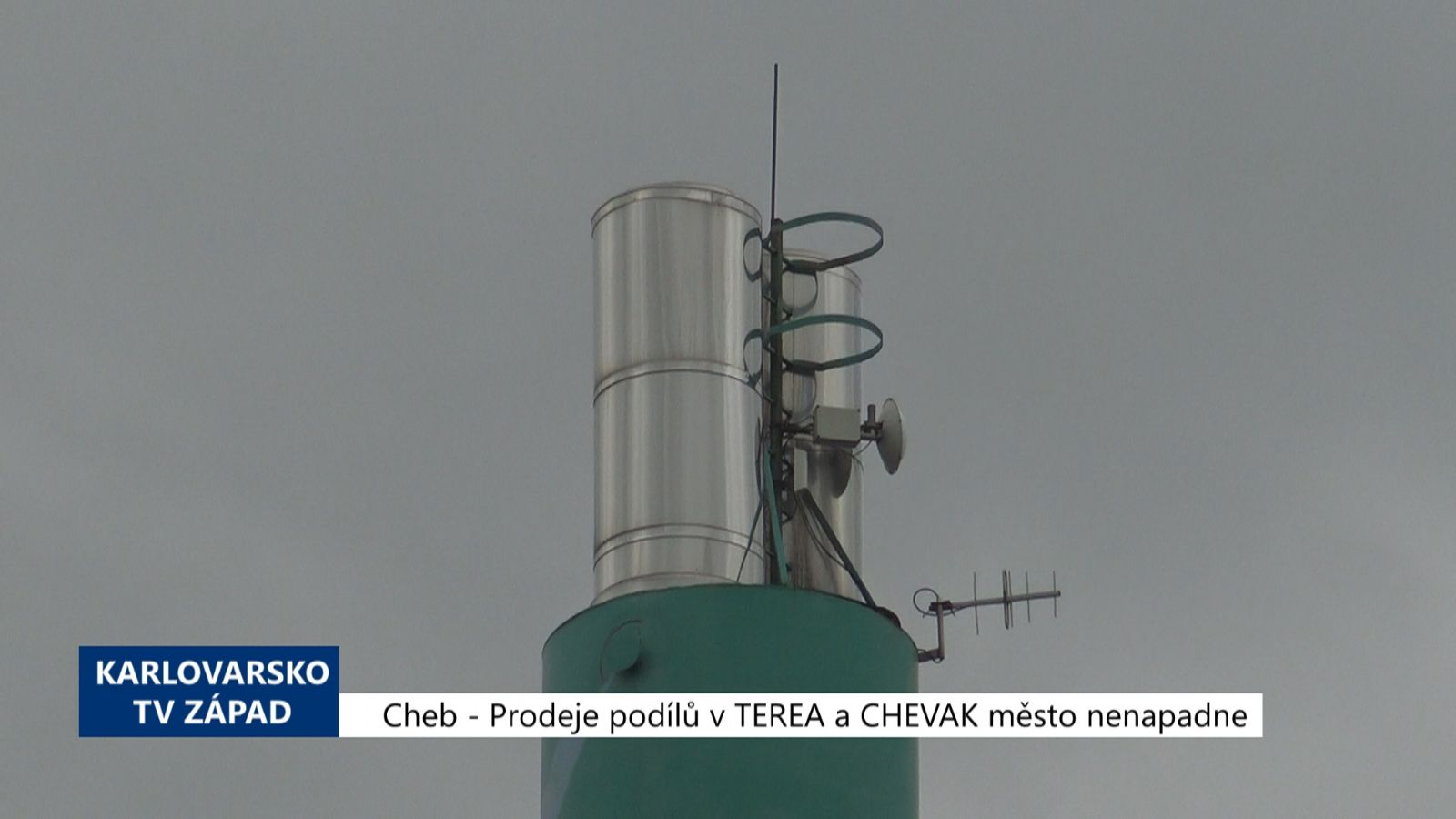 Cheb: Prodeje podílů v TEREA a CHEVAK město nenapadne (TV Západ)