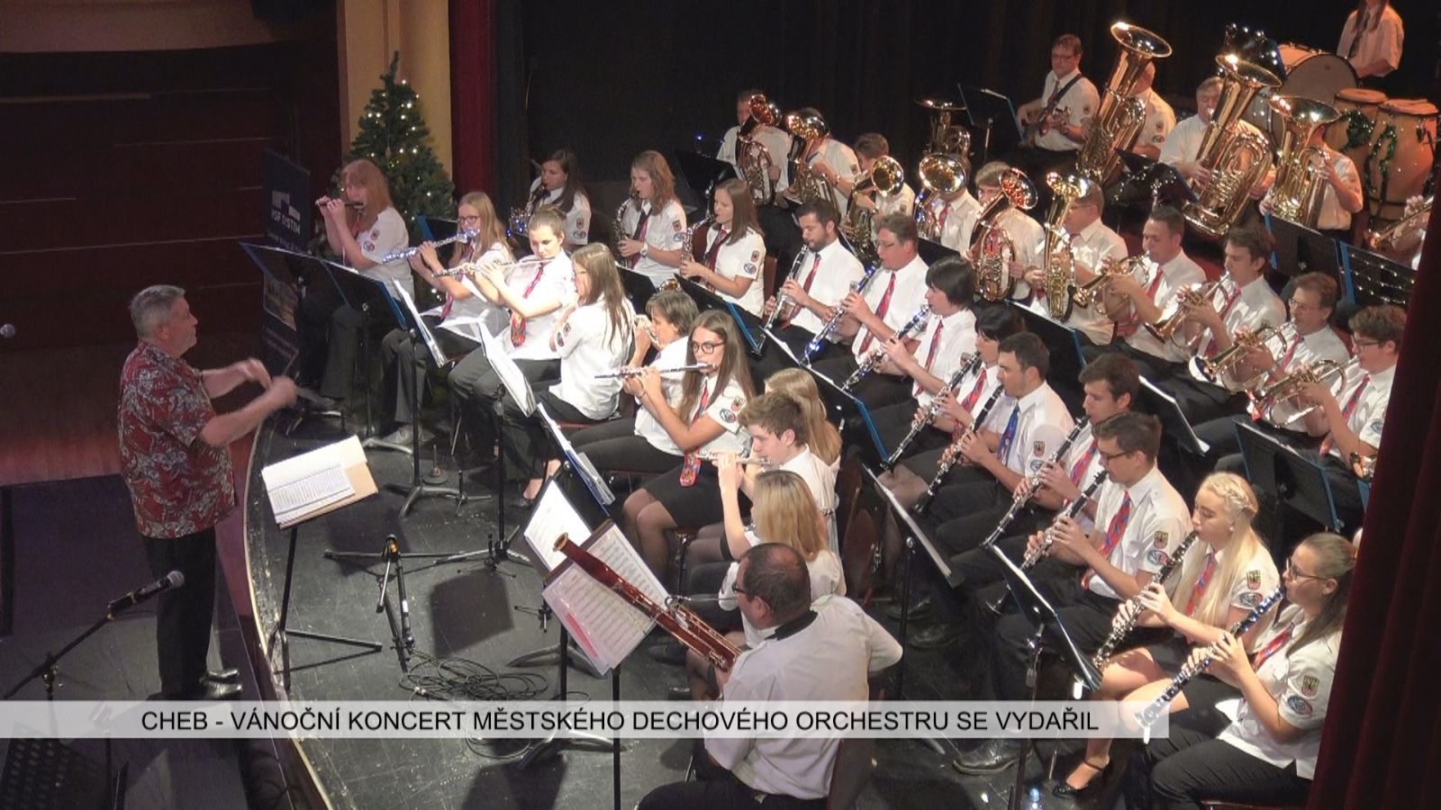Cheb: Vánoční koncert Městského dechového orchestru se vydařil (TV Západ)