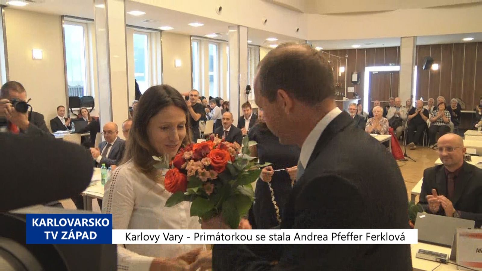 Karlovy Vary: Primátorkou se stala Andrea Pfeffer Ferklová (TV Západ)