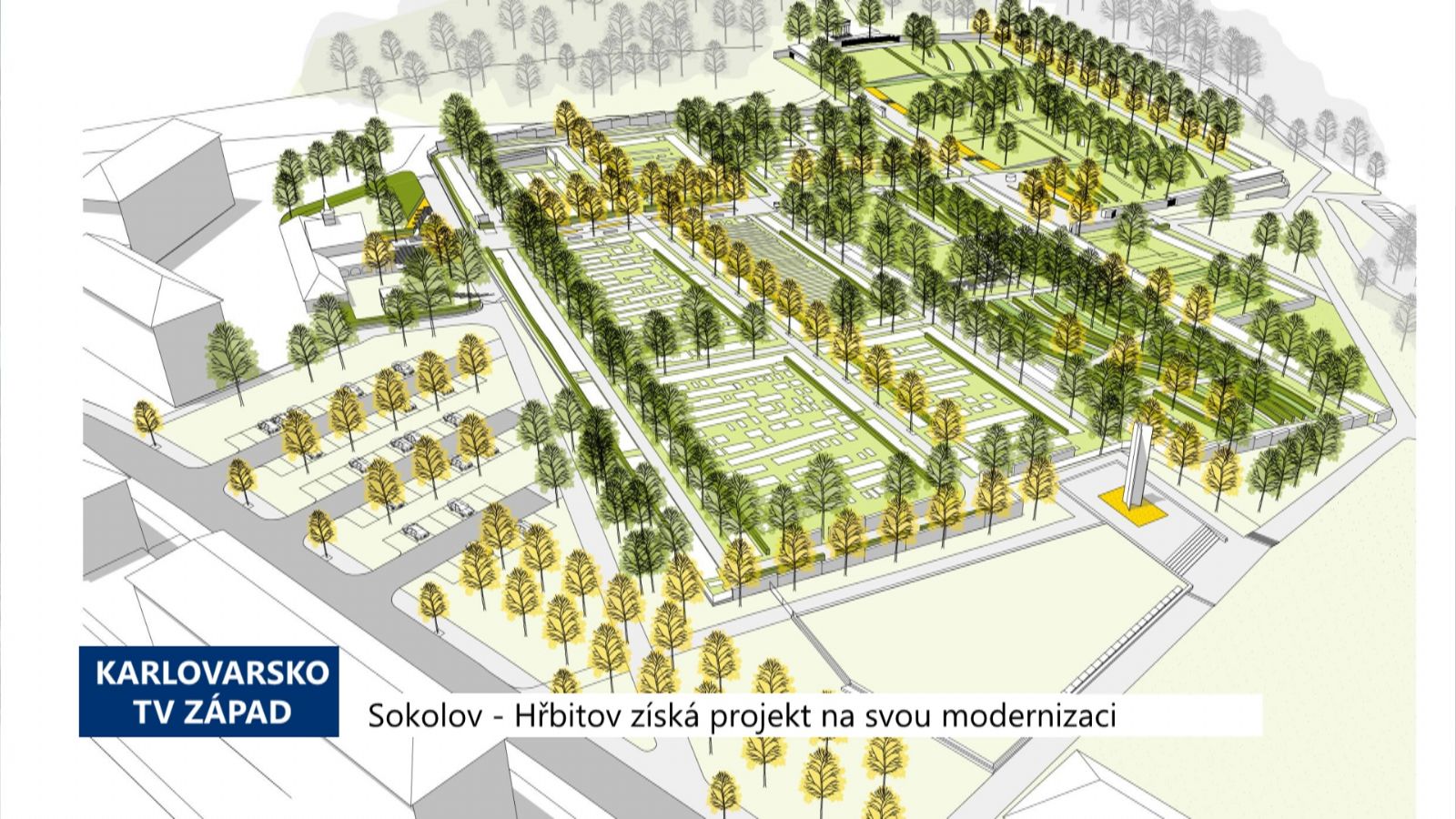 Sokolov: Hřbitov získá projekt na svou modernizaci (TV Západ)