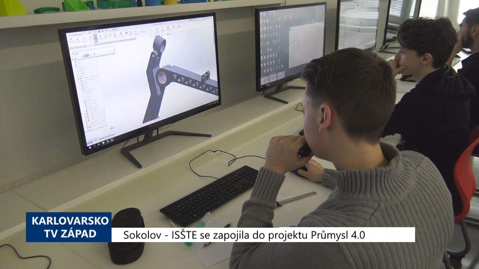 Sokolov: ISŠTE se zapojila do projektu Průmysl 4.0 (TV Západ)