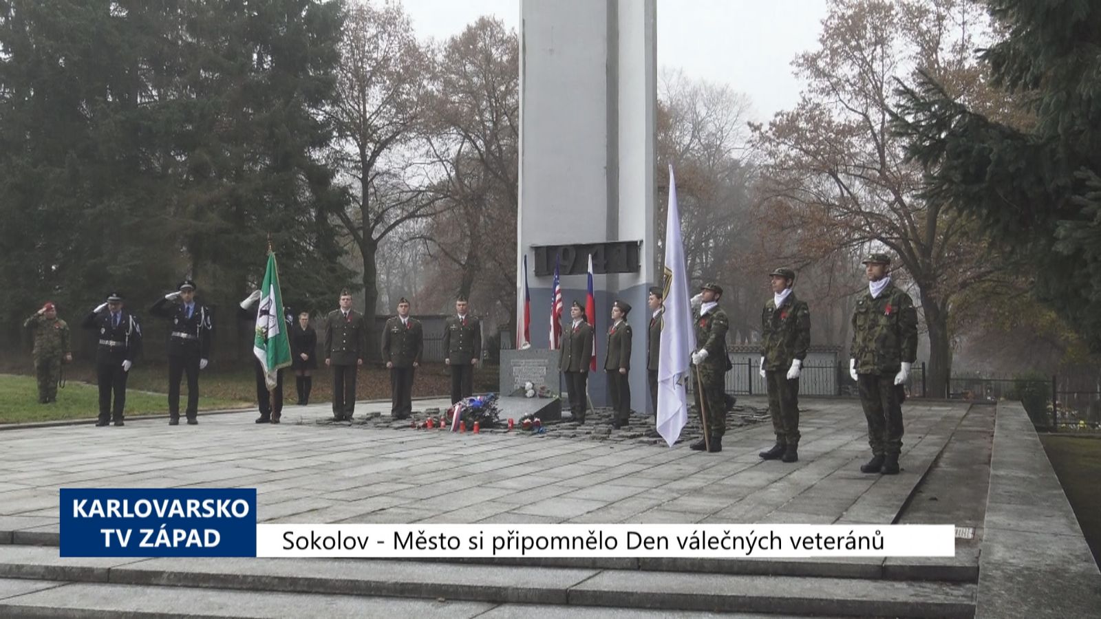 Sokolov: Město si připomnělo Den válečných veteránů (TV Západ)