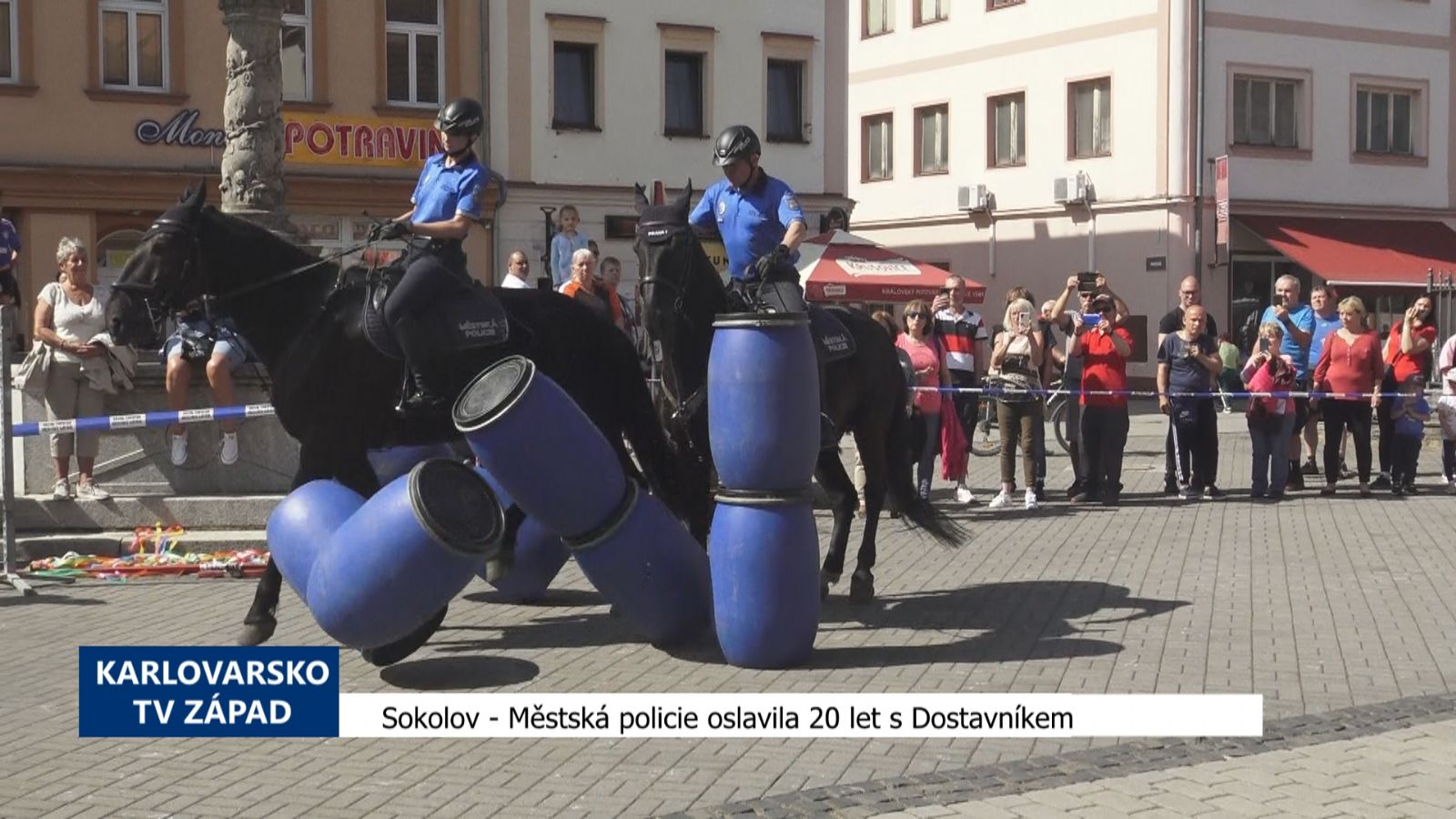 Sokolov: Městská policie oslavila 20 let s Dostavníkem (TV Západ)