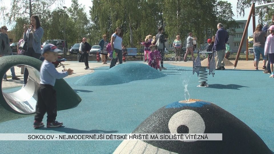 Sokolov: Nejmodernější dětské hřiště má sídliště Vítězná (TV Západ)