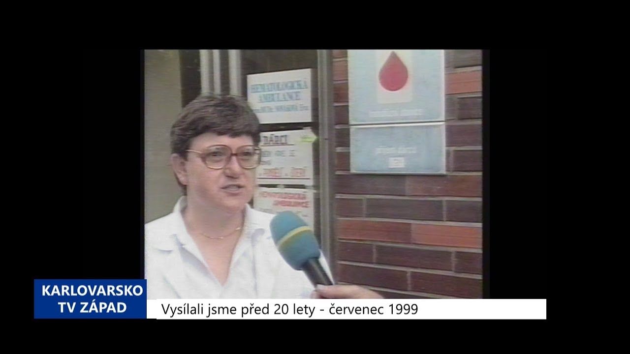 1999 - Cheb: Rekonstrukce transfúzní stanice (TV Západ)