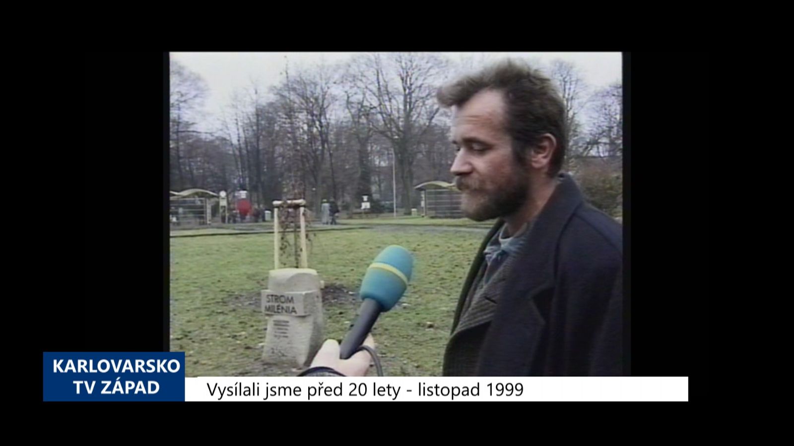 1999 – Cheb: Strom Milénia zdobí městské sady (TV Západ) 