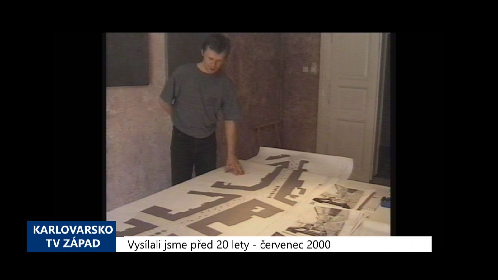 2000 – Cheb: Rekonstrukce pěší zóny se odkládá na příští rok (TV Západ)