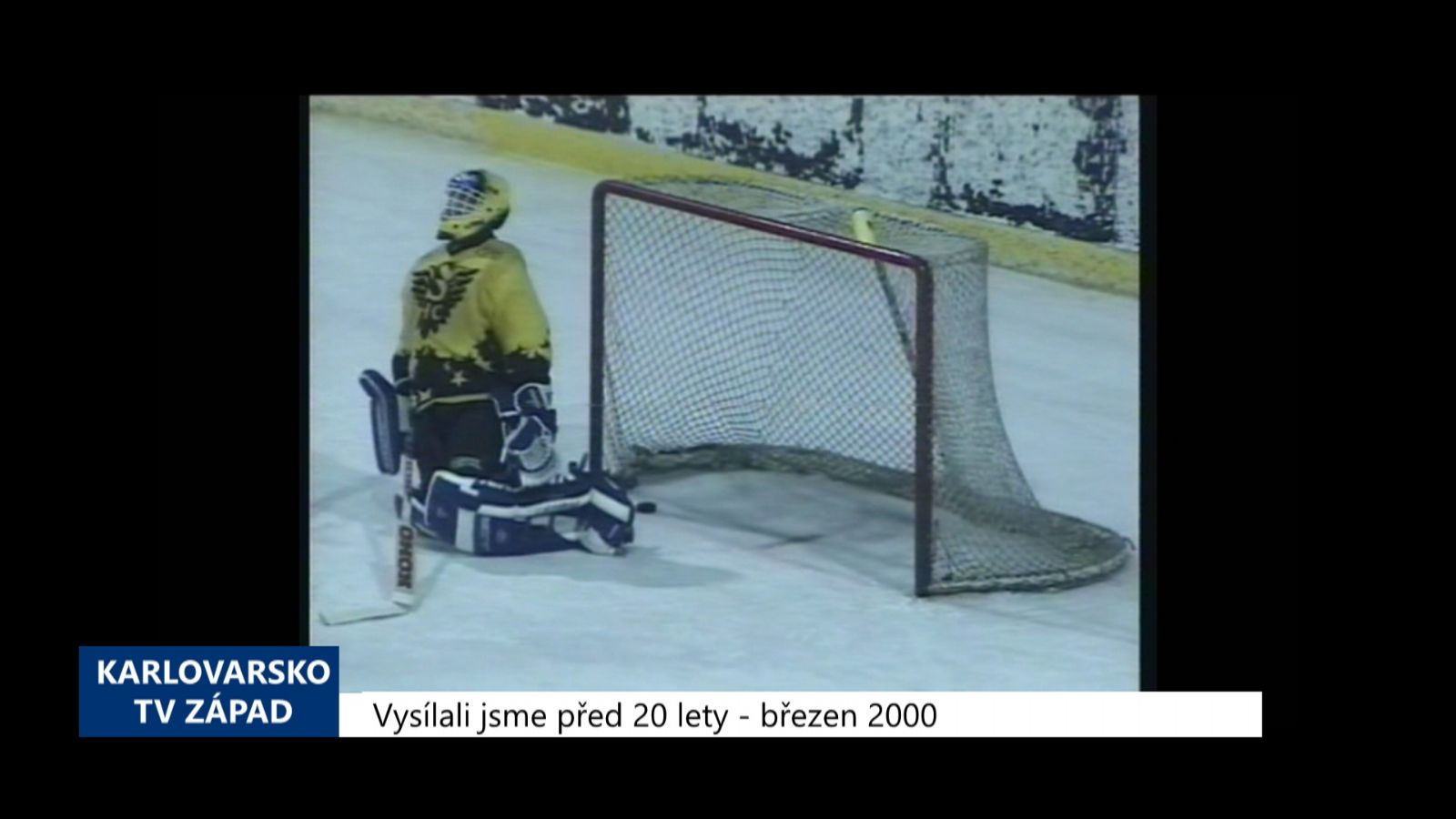 2000 – Sokolov, Klášterec: Dva zápasy druhé hokejové ligy (TV Západ)