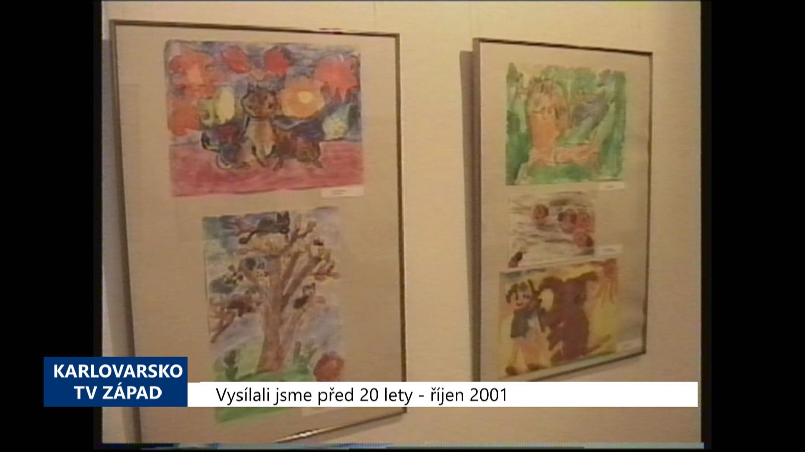 2001 – Cheb: V Galerii výtvarného umění jsou k vidění dětské kresby (TV Západ)
