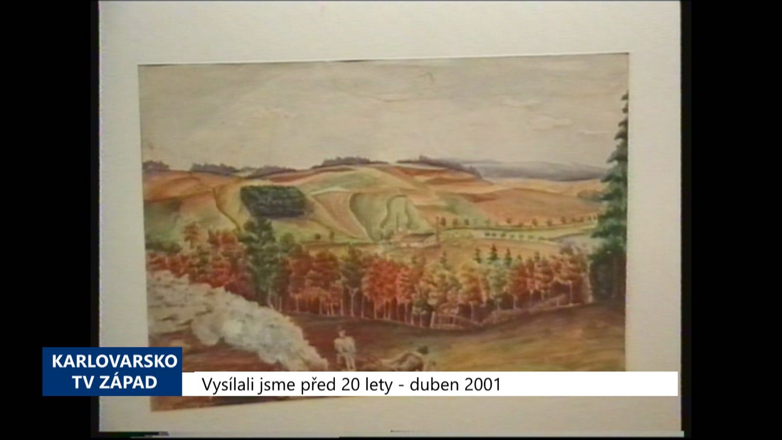 2001 – Cheb: Výstava přibližuje celé kreslířské dílo Jiřího Johna (TV Západ)