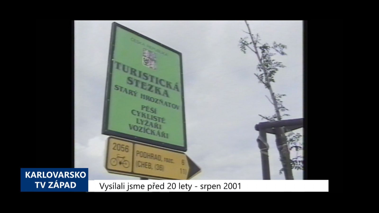 2001 – Starý Hrozňatov: Výstavba cyklostezky vyšla na 1,7 milionu (TV Západ)