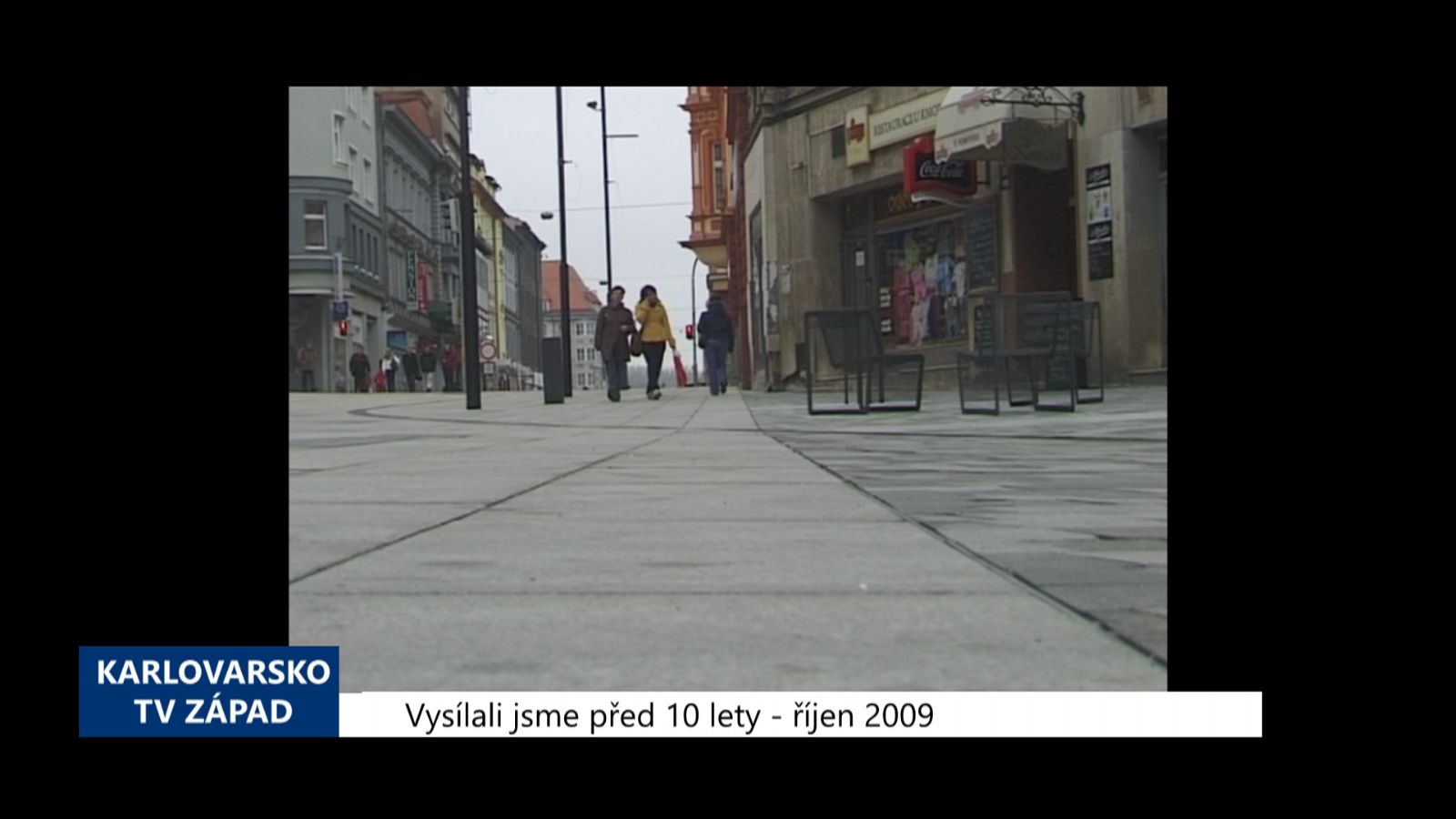 2009 – Cheb: Povrch pěší zóny se bude čistit podle manuálu (3877) (TV Západ)		