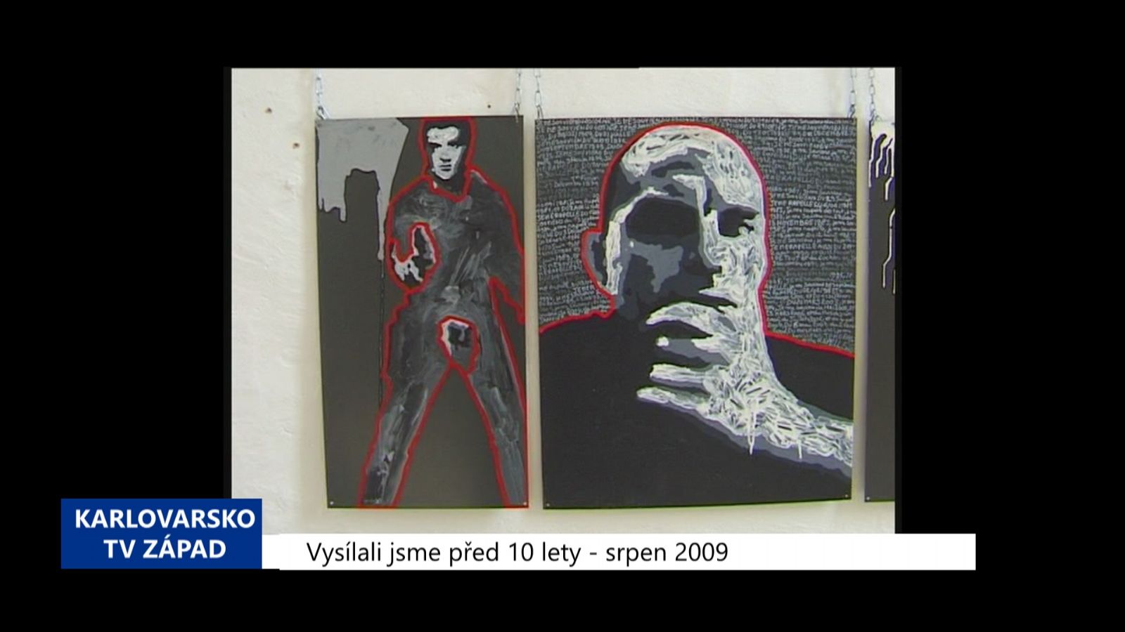 2009 – Cheb: Provokativní výstava malíře – reportéra (3820) (TV Západ)