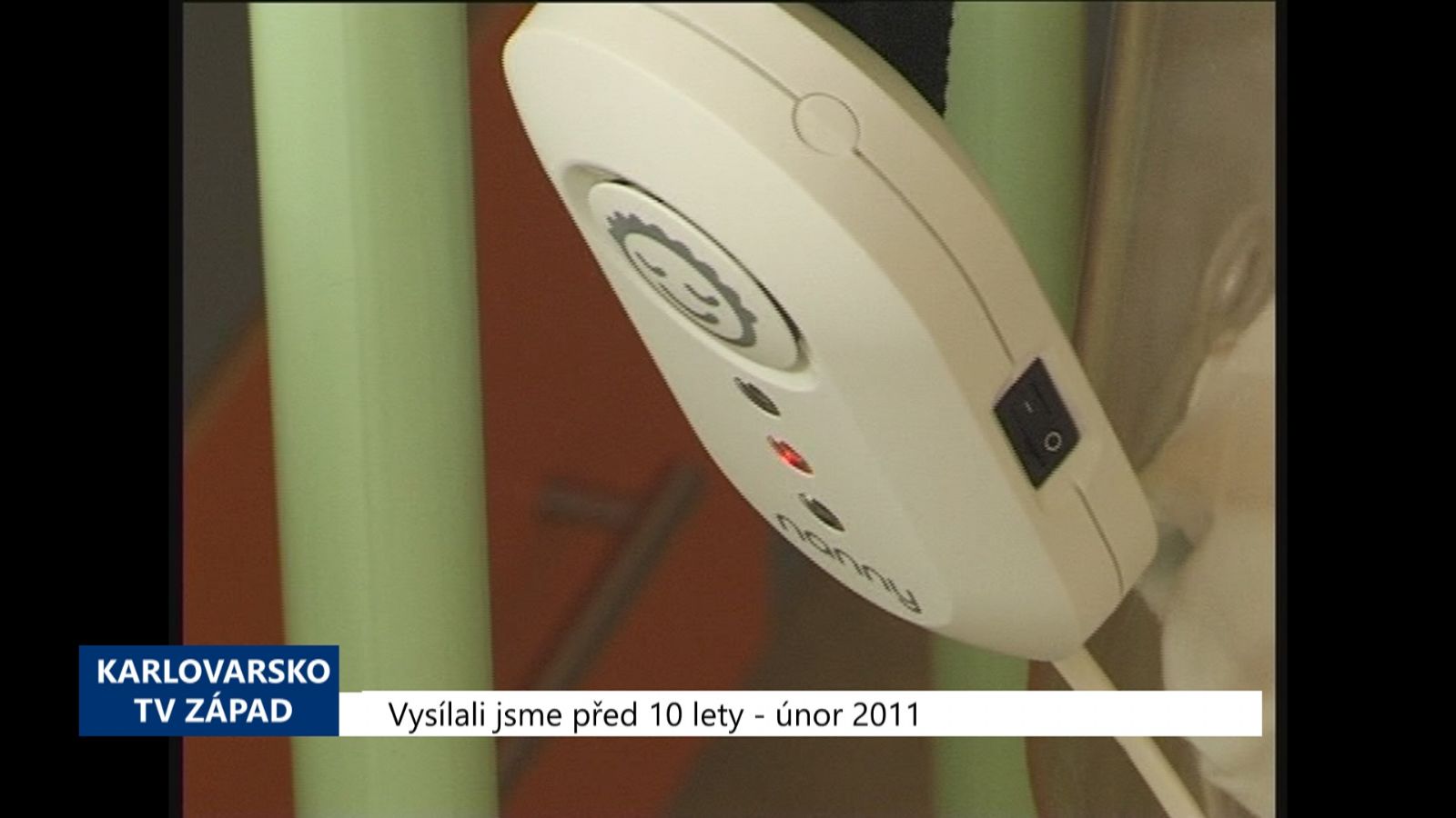2011 – Cheb: Nemocnice získala 15 monitorů dechu novorozenců (4305) (TV Západ)