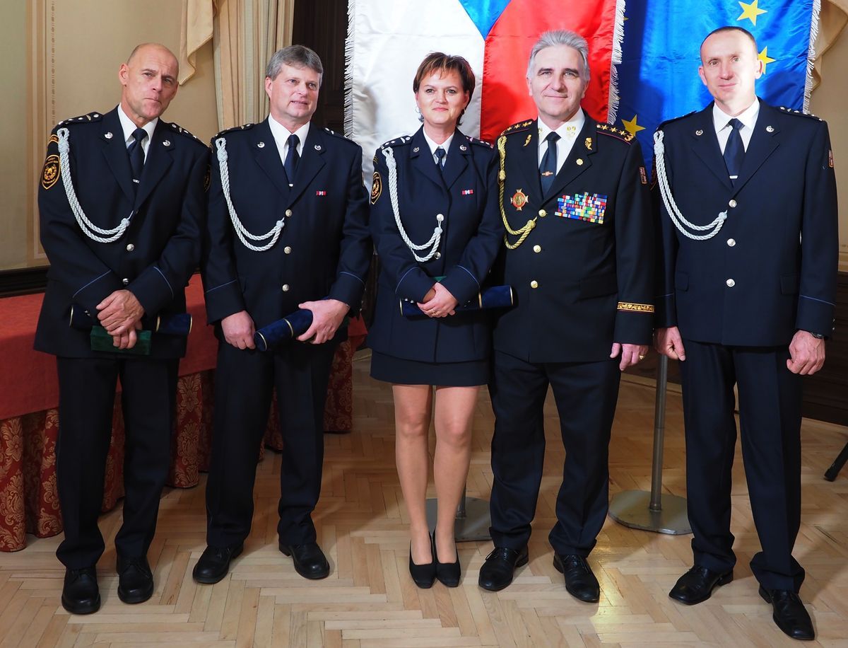 Byly předány medaile Hasičského záchranného sboru ČR