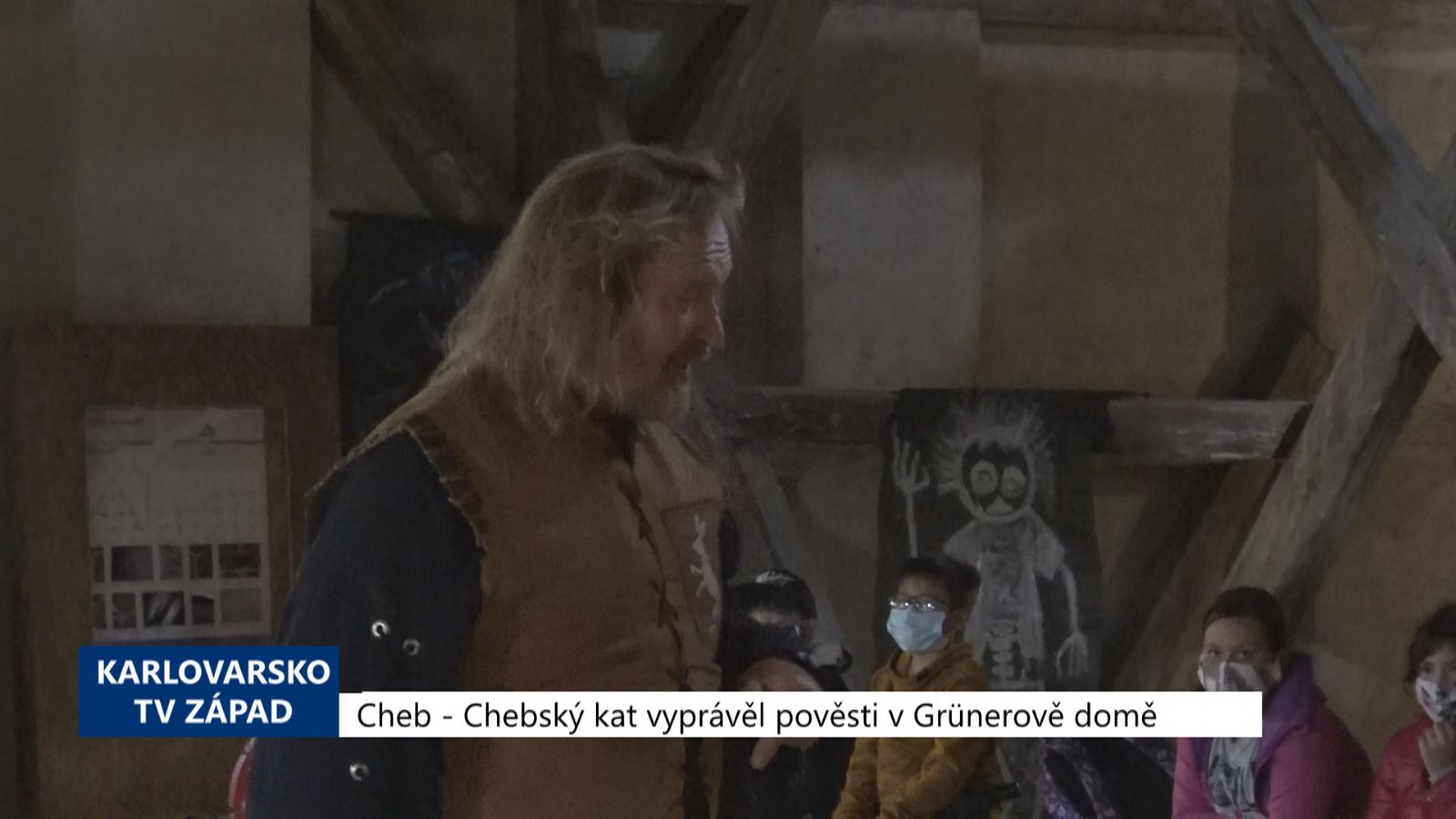 Cheb: Chebský kat vyprávěl pověsti v Grünerově domě (TV Západ)