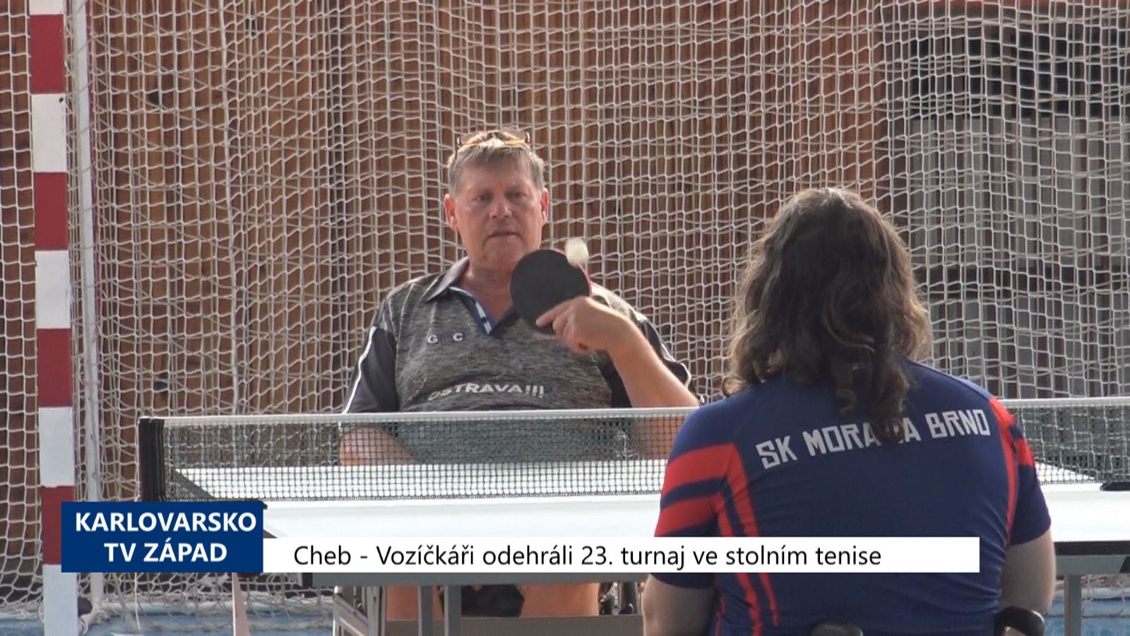 Cheb: Vozíčkáři odehráli 23. turnaj ve stolním tenise (TV Západ)