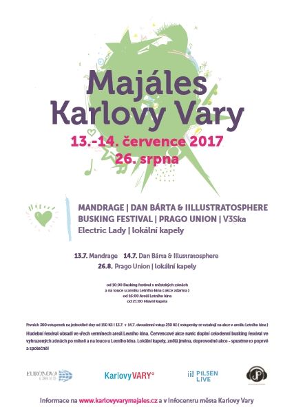 Karlovy Vary: Majáles nabídne znělá jména a ojedinělý program