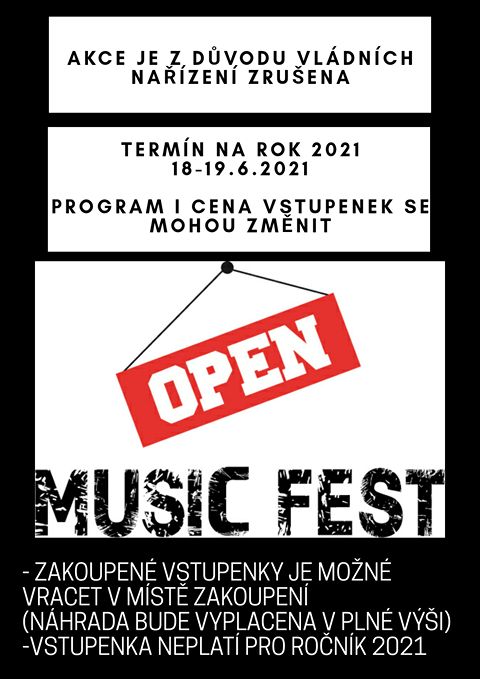 Karlovy Vary: Open Music Fest je zrušen
