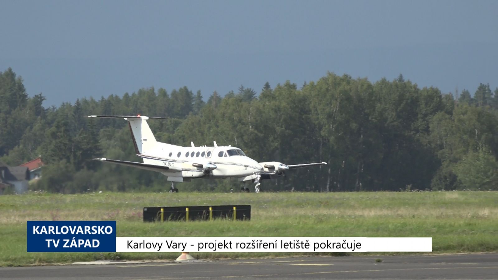 Karlovy Vary: Projekt rozšíření letiště pokračuje (TV Západ)