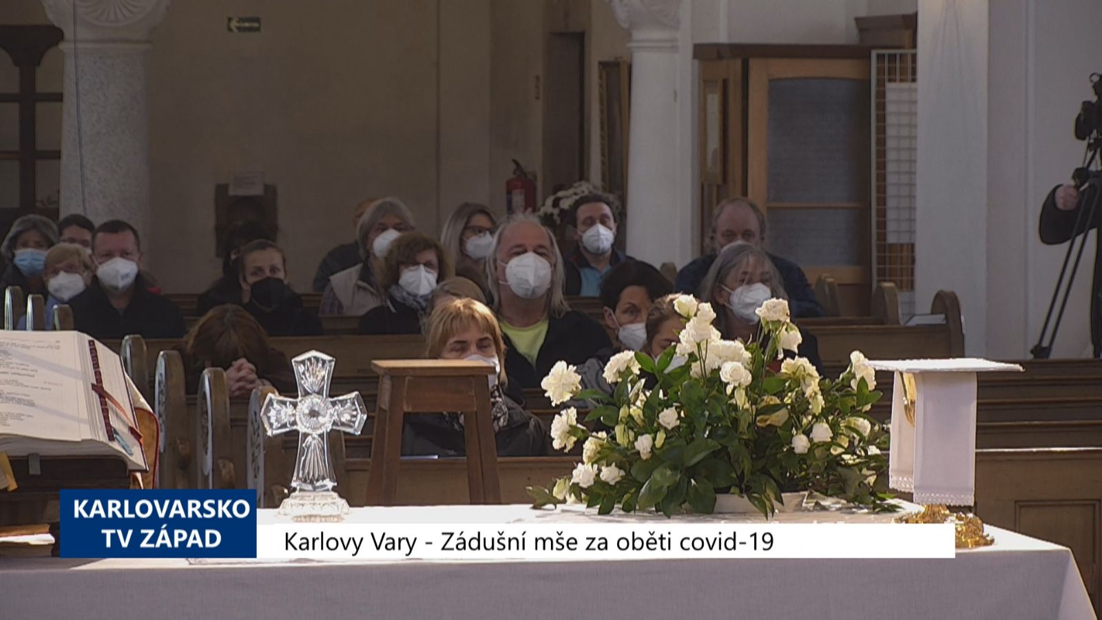 Karlovy Vary: Zádušní mše za oběti covid-19 (TV Západ)