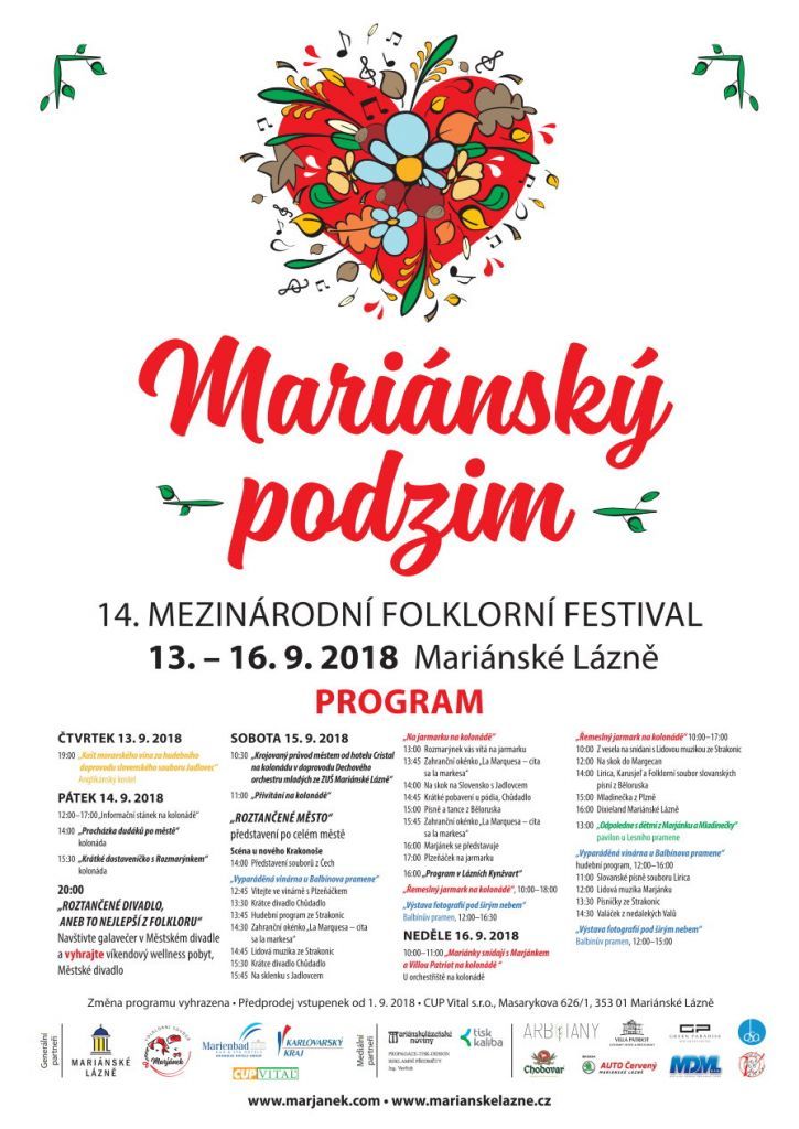 Mariánské Lázně: Blíží se 14. Mezinárodní folklorní festival