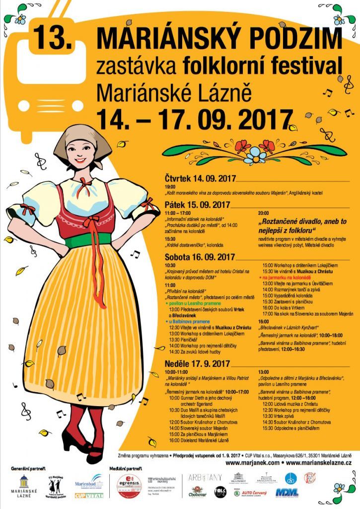 Mariánské Lázně: Město zve na folklorní festival