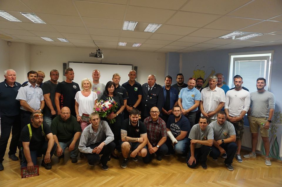Poděkování hasičům a občanům v Perninku za pomoc u srážky vlaků