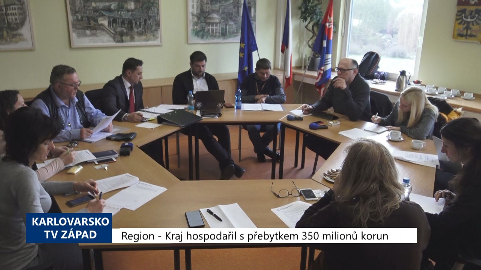 Region: Kraj hospodařil s přebytkem 350 milionů (TV Západ)