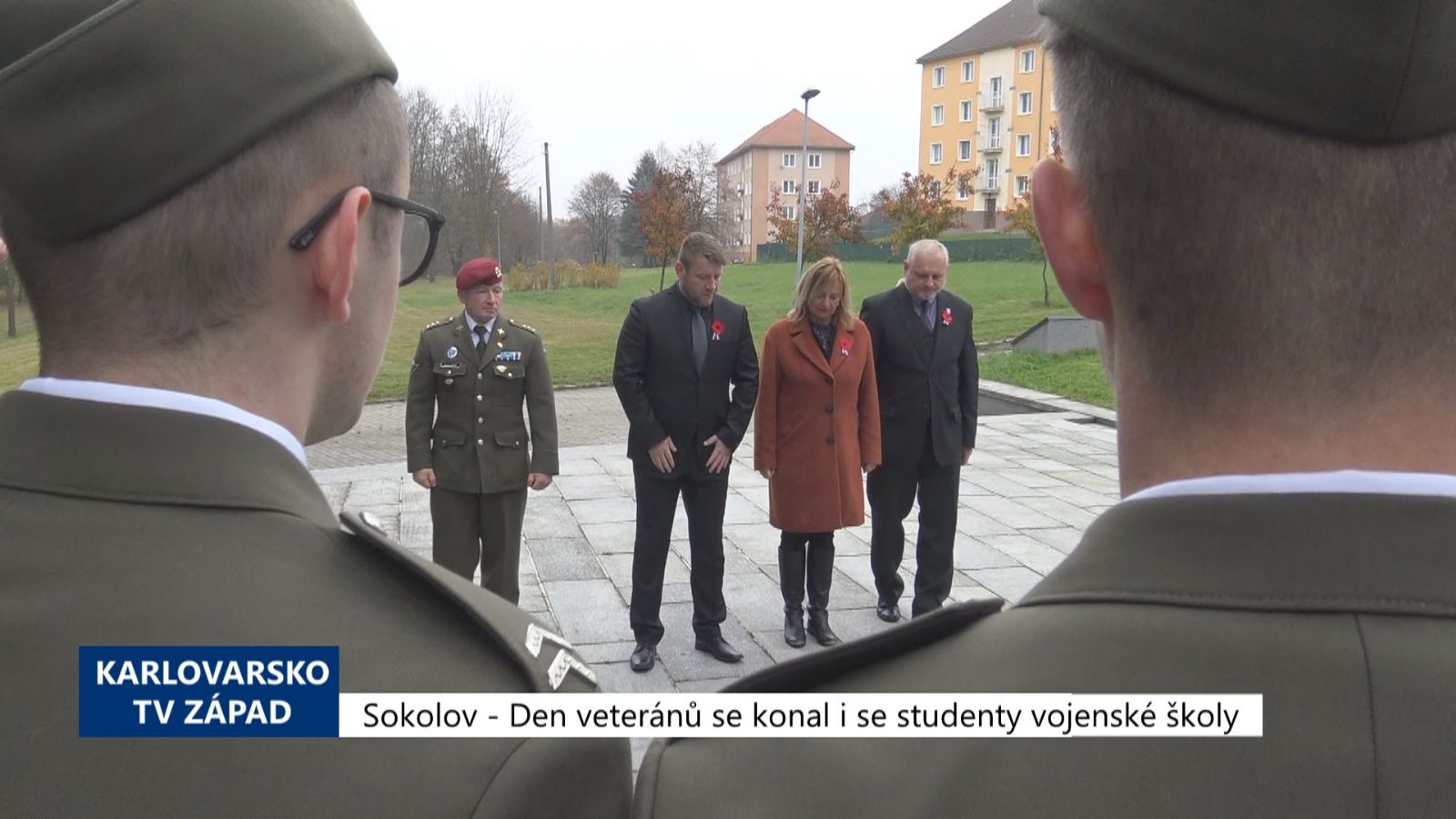 Sokolov: Den veteránů se konal i se studenty vojenské školy (TV Západ)