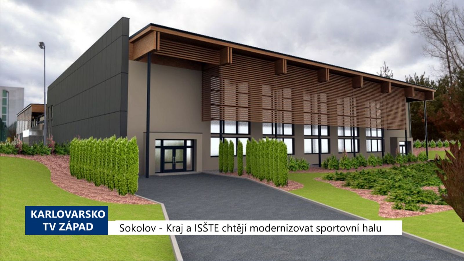 Sokolov: Kraj a ISŠTE chtějí modernizovat sportovní halu (TV Západ)