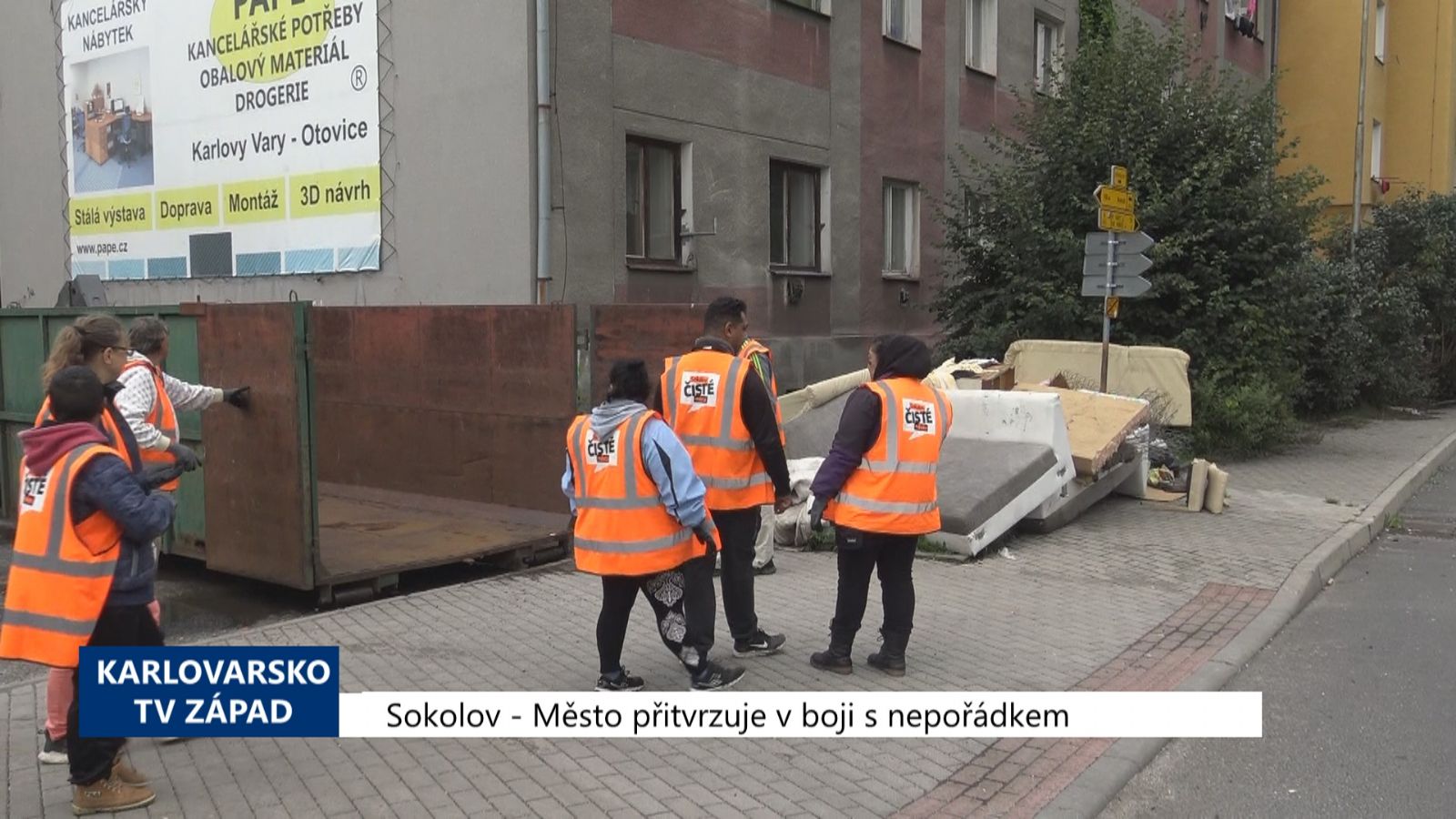 Sokolov: Město přitvrzuje v boji s nepořádkem (TV Západ)