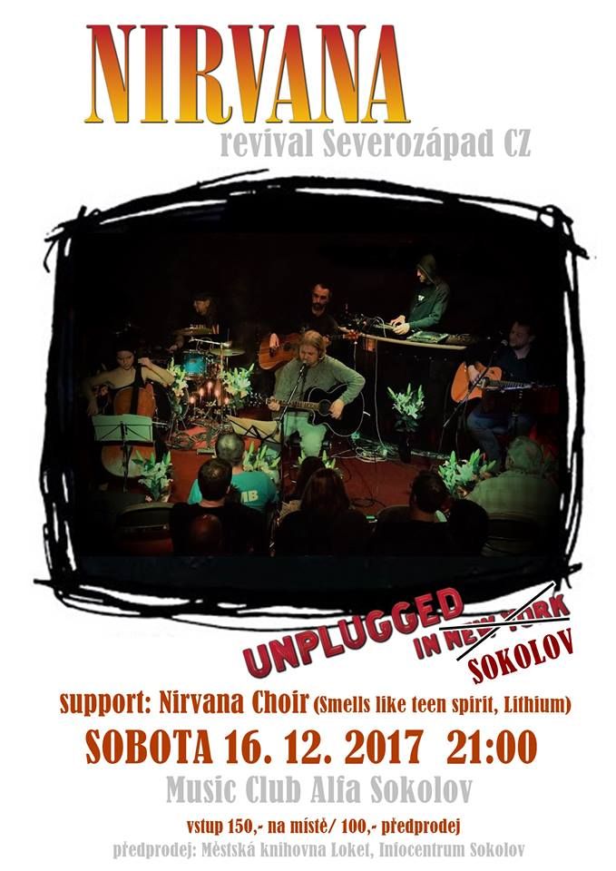 Sokolov: Music Club Alfa chystá koncert Nirvana Revival 