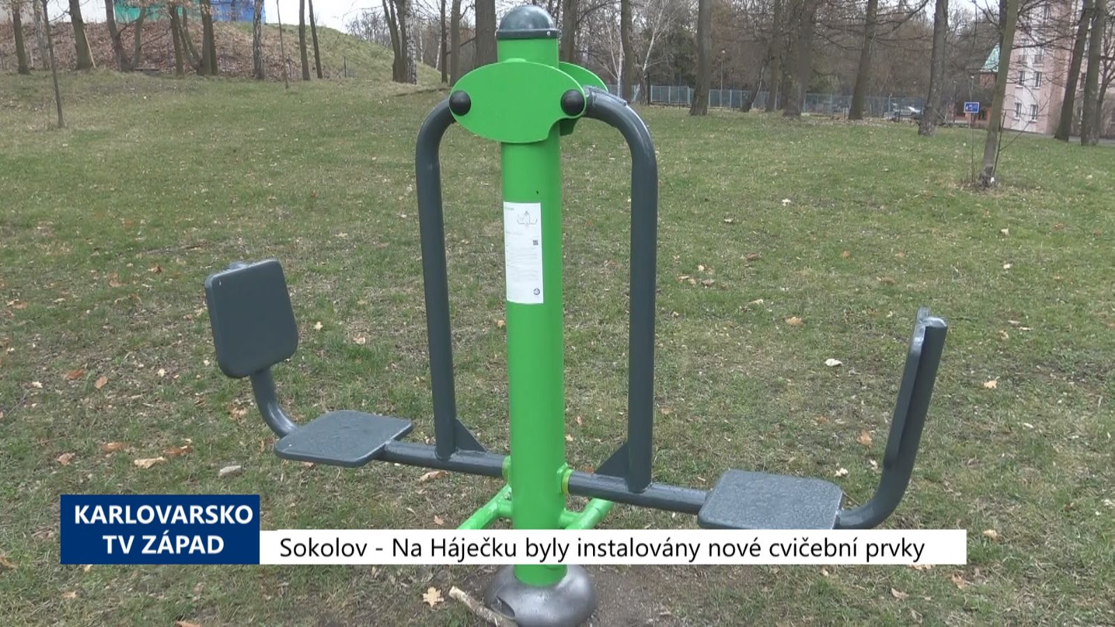 Sokolov: Na Háječku byly instalovány nové cvičební prvky (TV Západ)